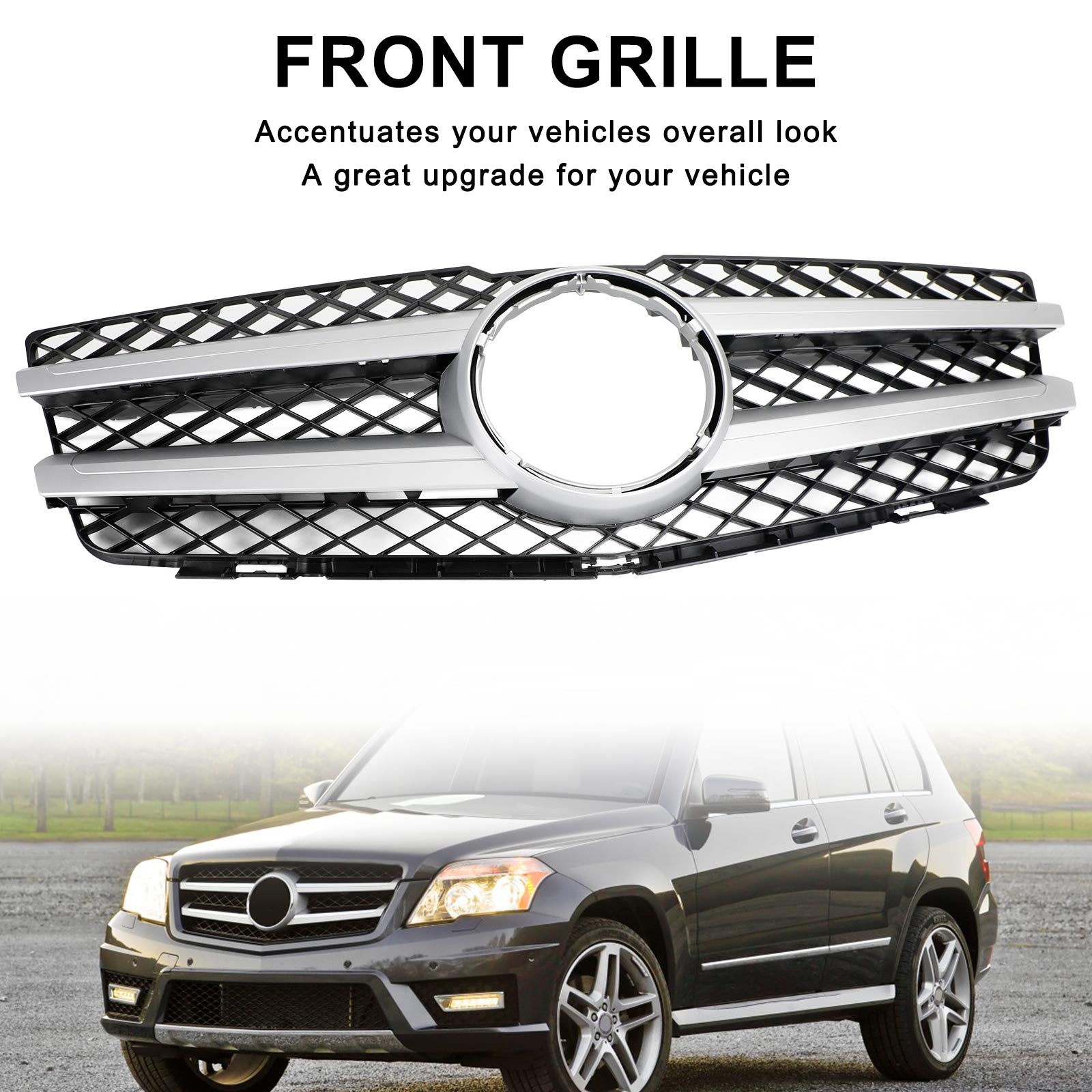 2010 2011 2012 Mercedes Benz GLK X204 GLK350 Front Hood Bumper Grill Grille 2048800283