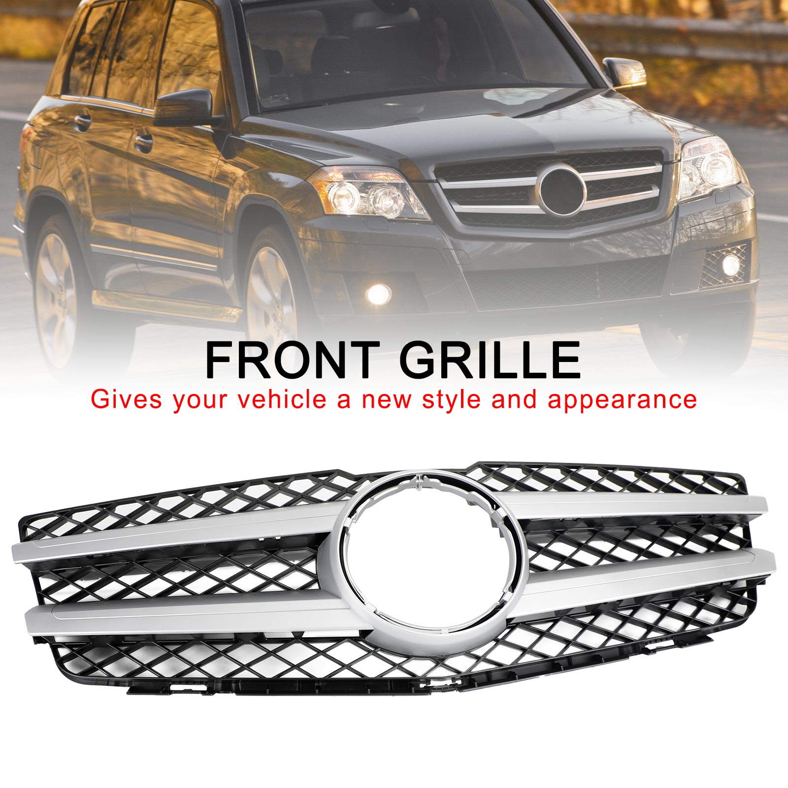2010-2012 Mercedes Benz GLK X204 GLK350 Front Hood Bumper Grill Grille 2048800283