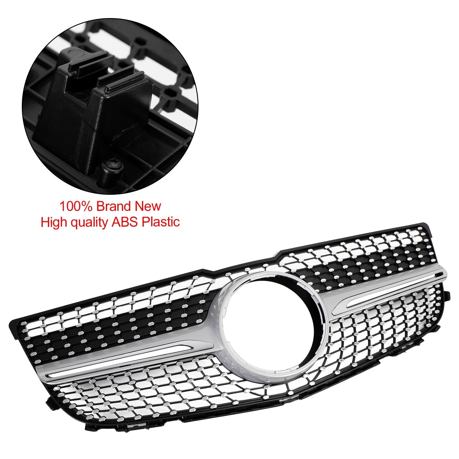 2013-2015 Mercedes Benz X204 GLK-Class Front Bumper Grille Grill Diamond