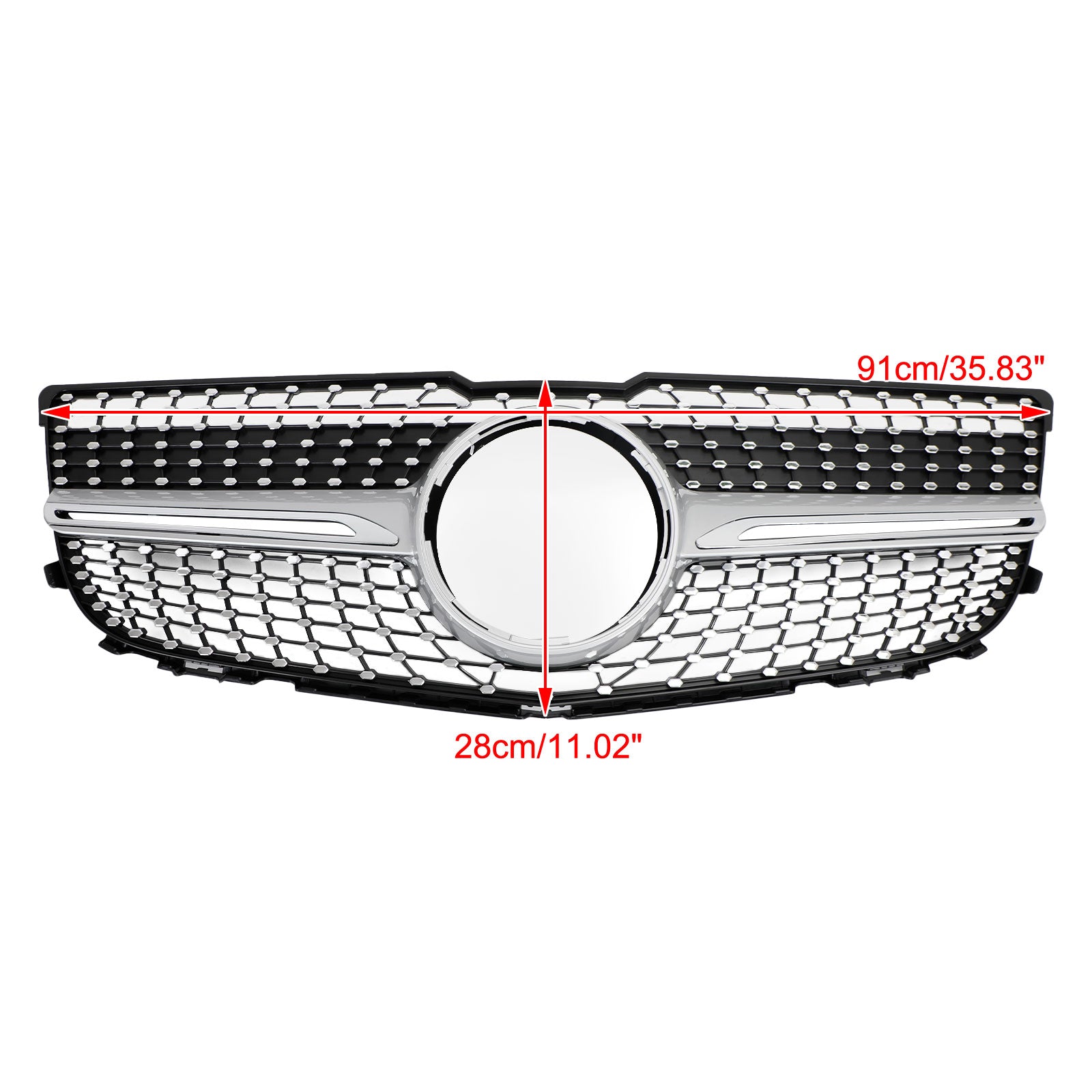 2013-2015 Mercedes Benz X204 GLK-Class Front Bumper Grille Grill Diamond