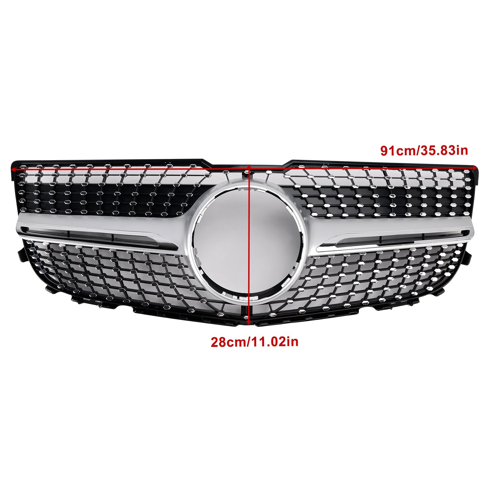 Front Bumper Grill Grille Fit Mercedes Benz X204 GLK-Class 2013-2015 Diamond
