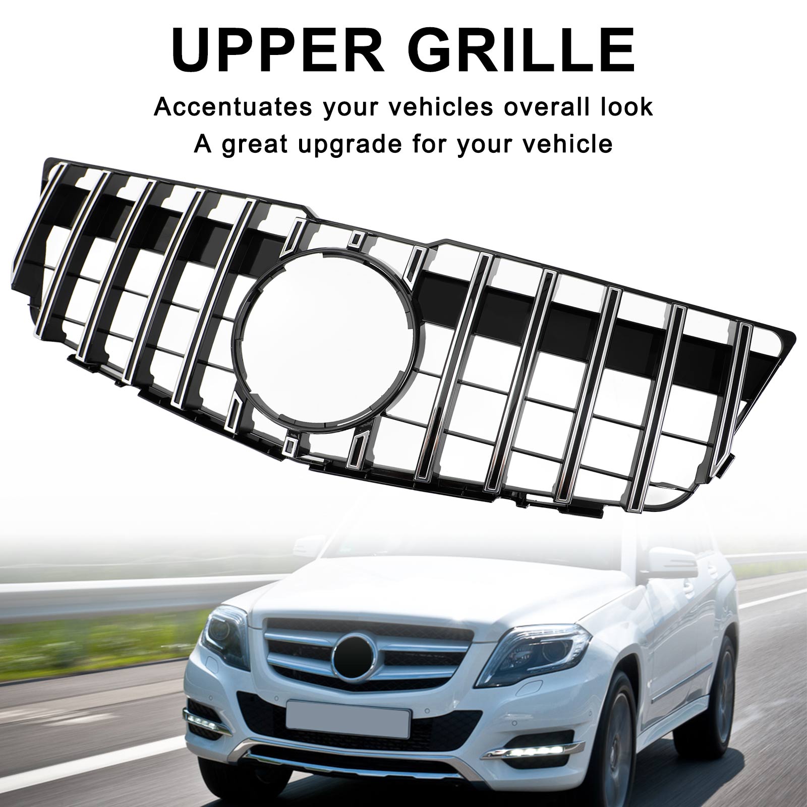 2008-2012 Mercedes-Benz GLK X204 Front Bumper Upper Grill Grille GT Style 83222277300