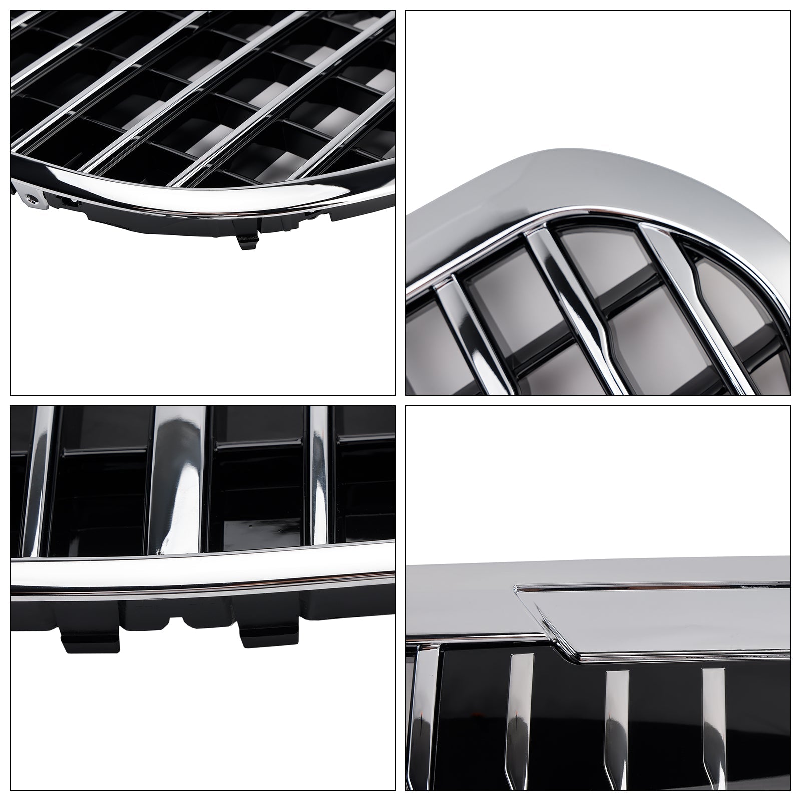 2021-2023 Mercedes Benz S Class W223 S480 S580 S680 + Chrome Front Bumper Grille Grill with ACC