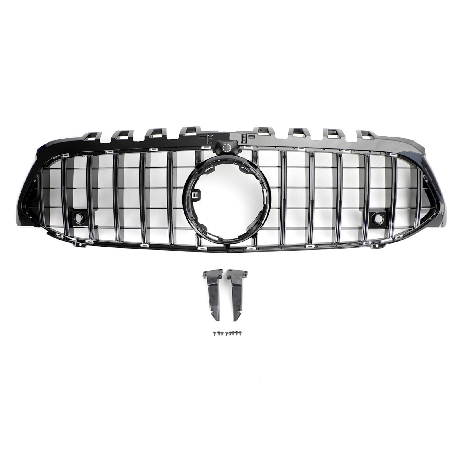 2019 2020 2021 2022 2023 Mercedes Benz A-Class W177 GT Style Front Bumper Grille Black