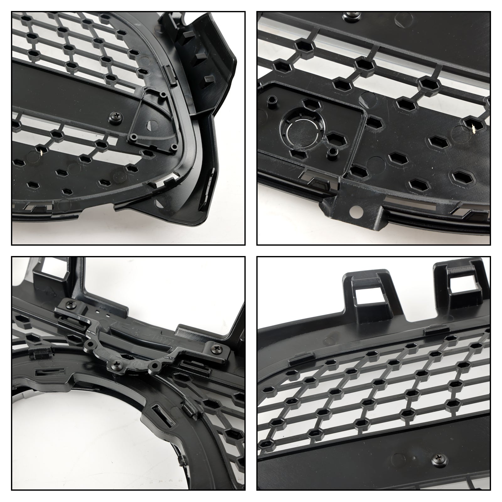 2019-2023 Benz A-Class W177 Diamond Front Bumper Grill Grille Black