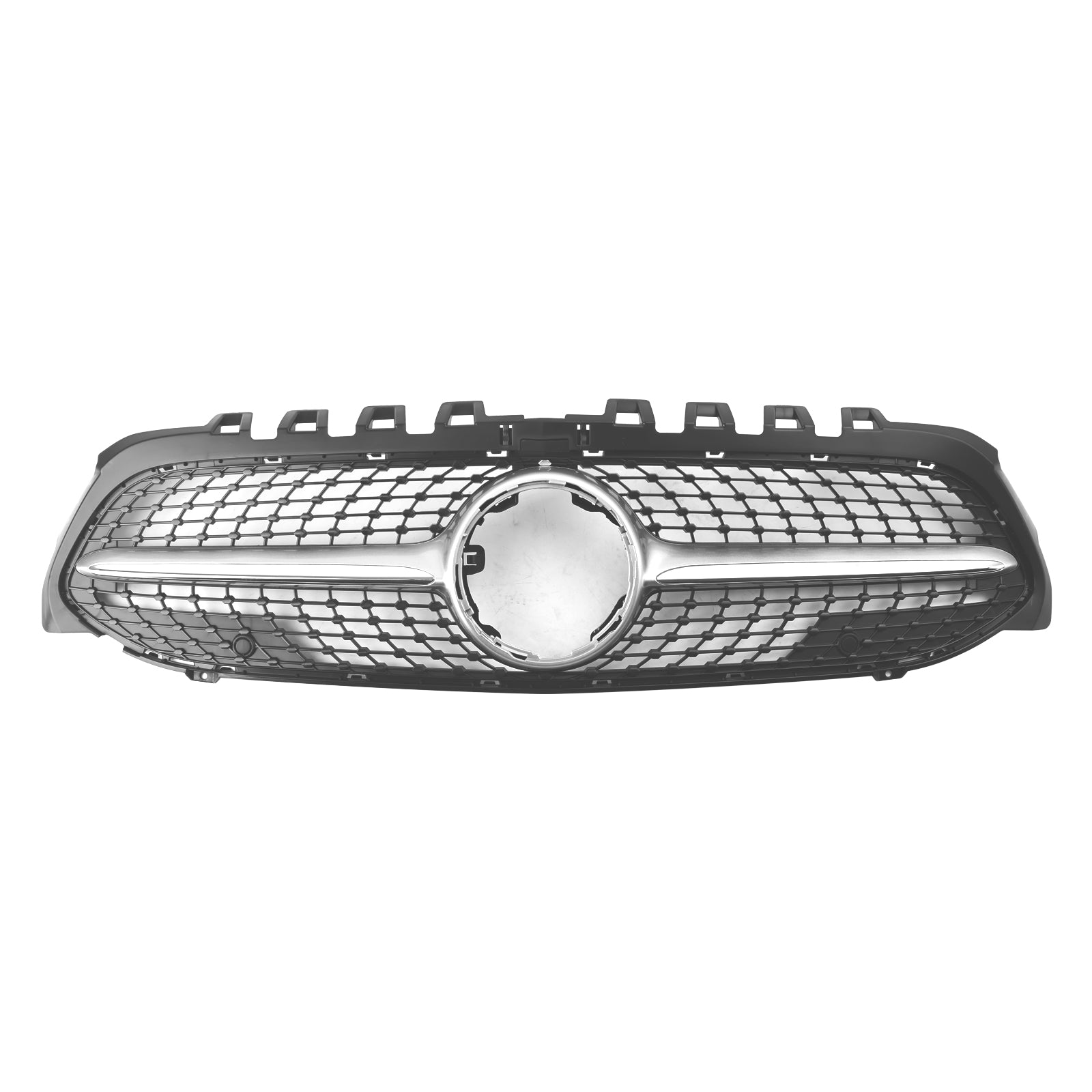 2019-2023 Benz A-Class W177 Diamond Front Bumper Grill Grille Black