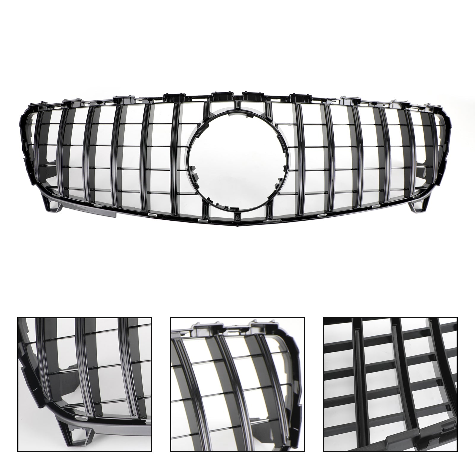 A CLASS W176 2016-2018 GTR Style MERCEDES BENZ Front Bumper Grille Grill
