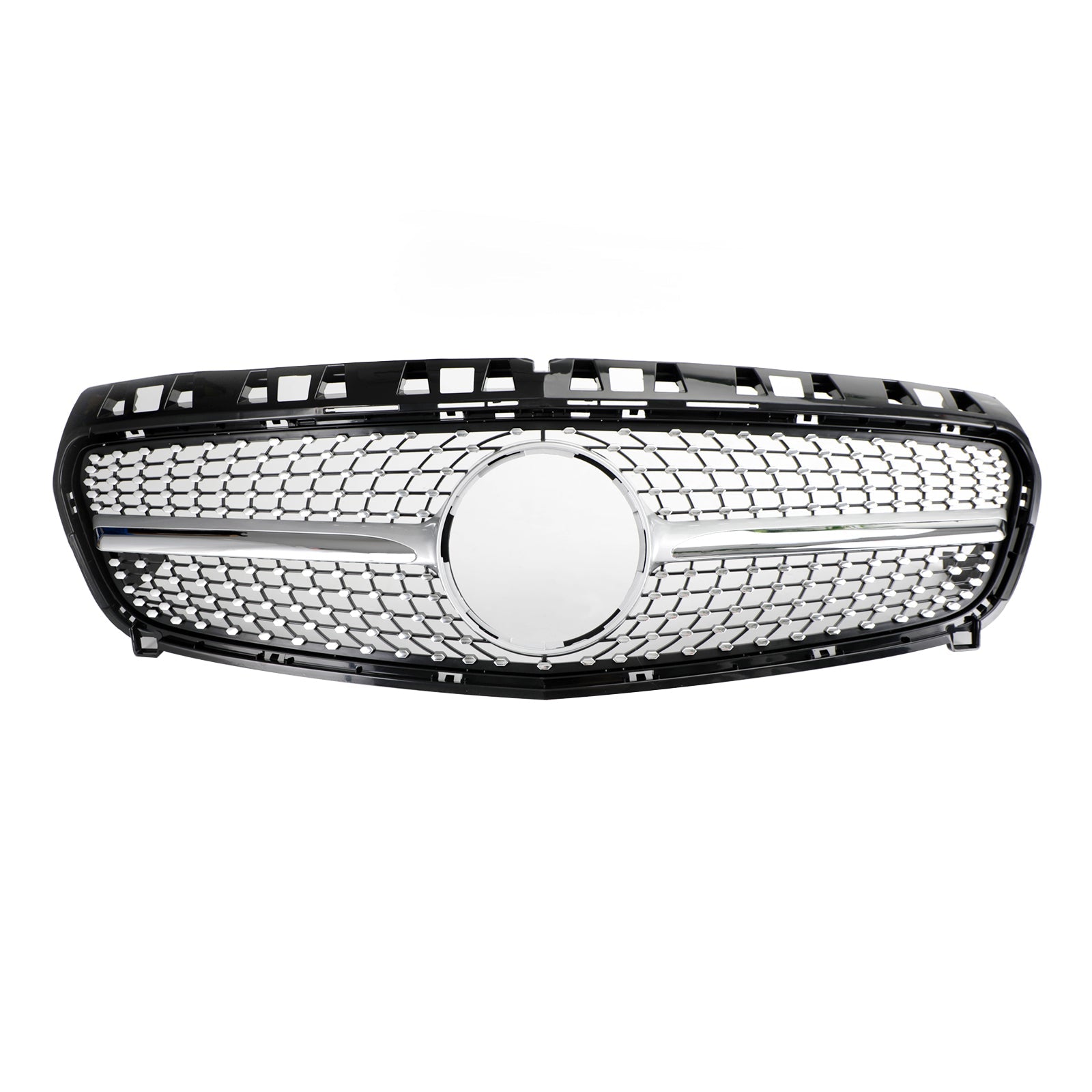 2013-2015 A CLASS W176 Mercedes Benz Front Bumper Grille Grill Black/Chrome