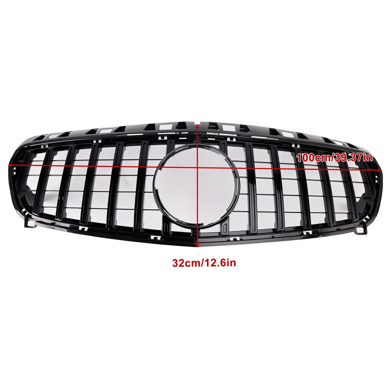A CLASS W176 2013-2015 Mercedes Benz Gloss Black Front Bumper Grille Grill