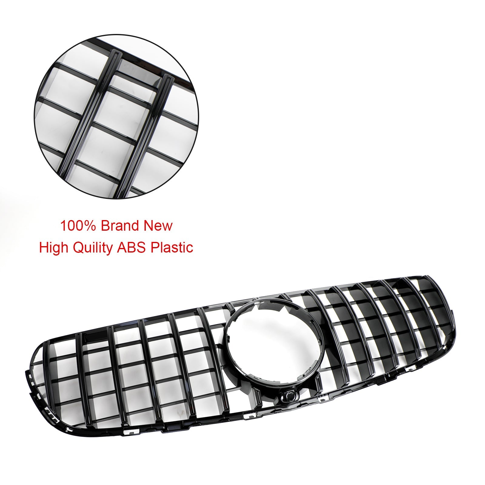 2015-2019 GLC X253 C253 Mercedes Benz Front Bumper Grille Grill Gloss Black