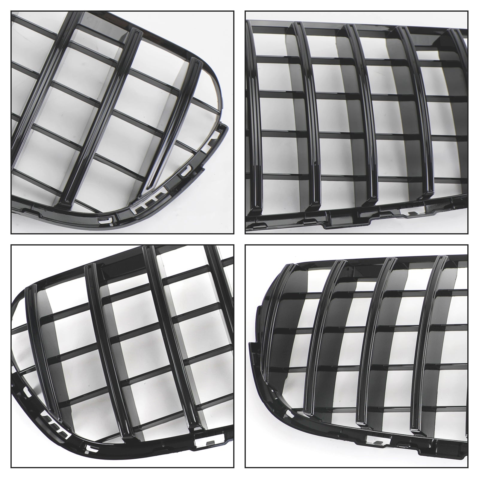 2015-2019 GLC X253 C253 Mercedes Benz Front Bumper Grille Grill Gloss Black