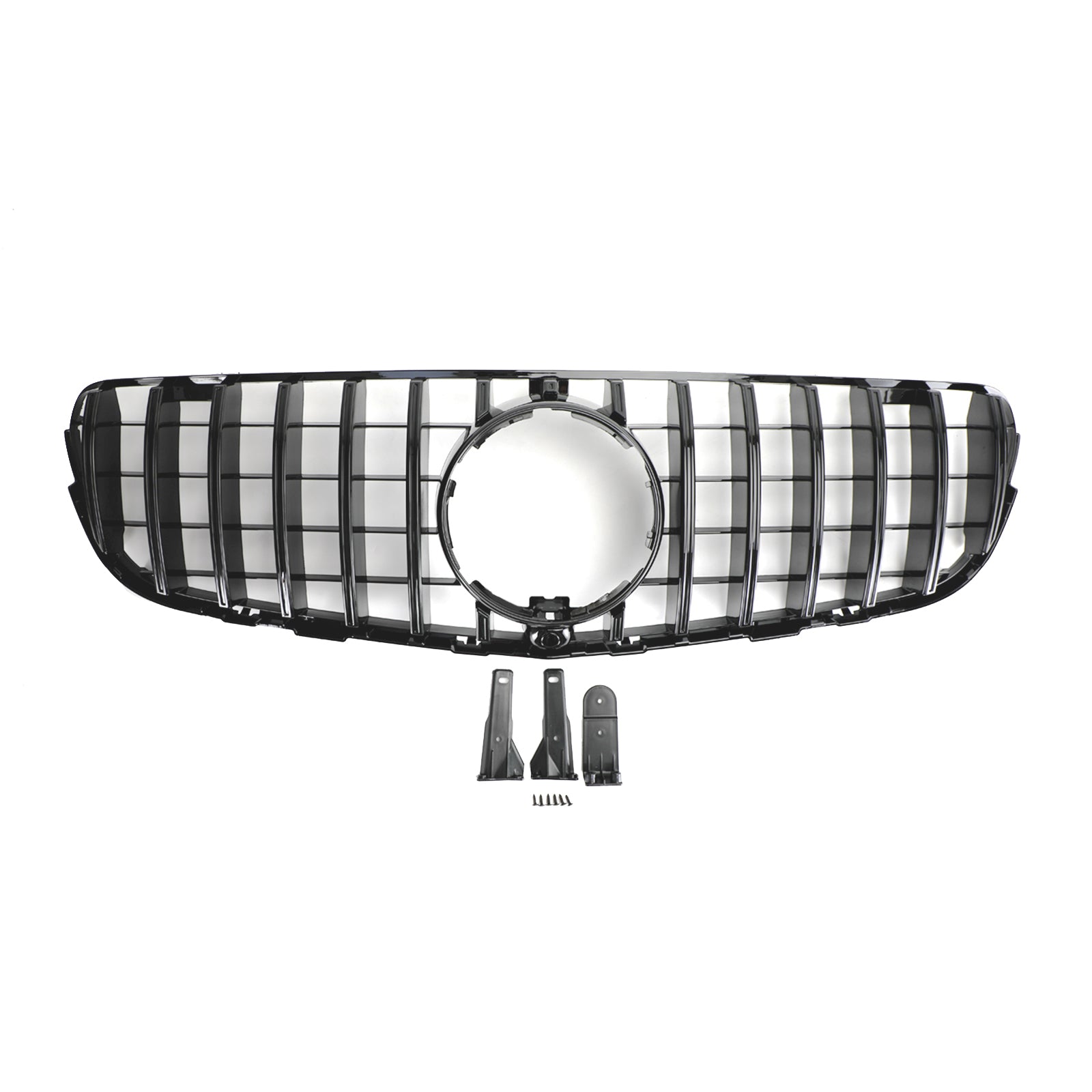 2015-2019 GLC X253 C253 Mercedes Benz Front Bumper Grille Grill Gloss Black