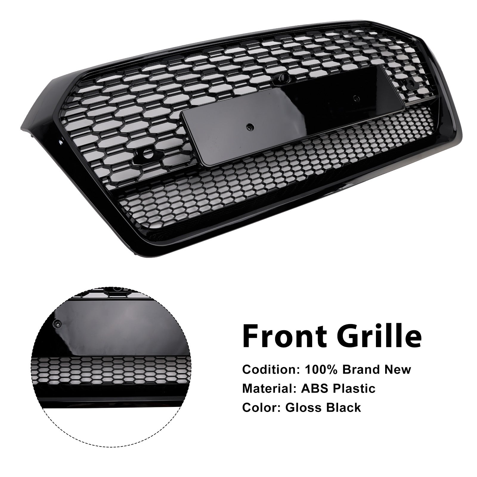 2018-2020 Audi Q5 SQ5 RSQ5 Style Front Honeycomb Mesh Grille Grill 80A853651 80A853651A