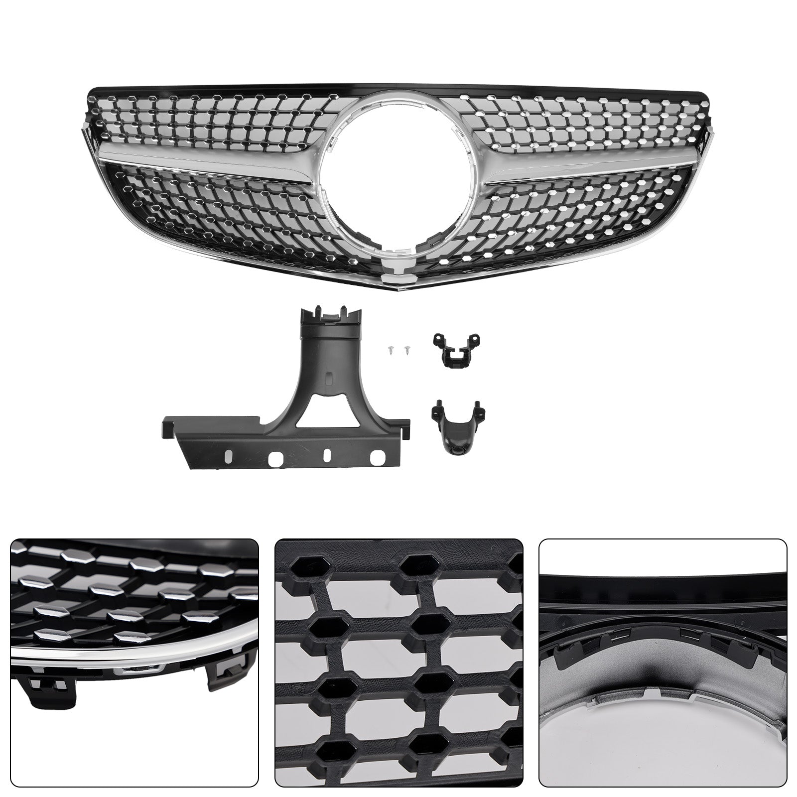 2014-2017 Mercedes E-CLASS W207 Coupe Diamond Front Bumper Grille Grill