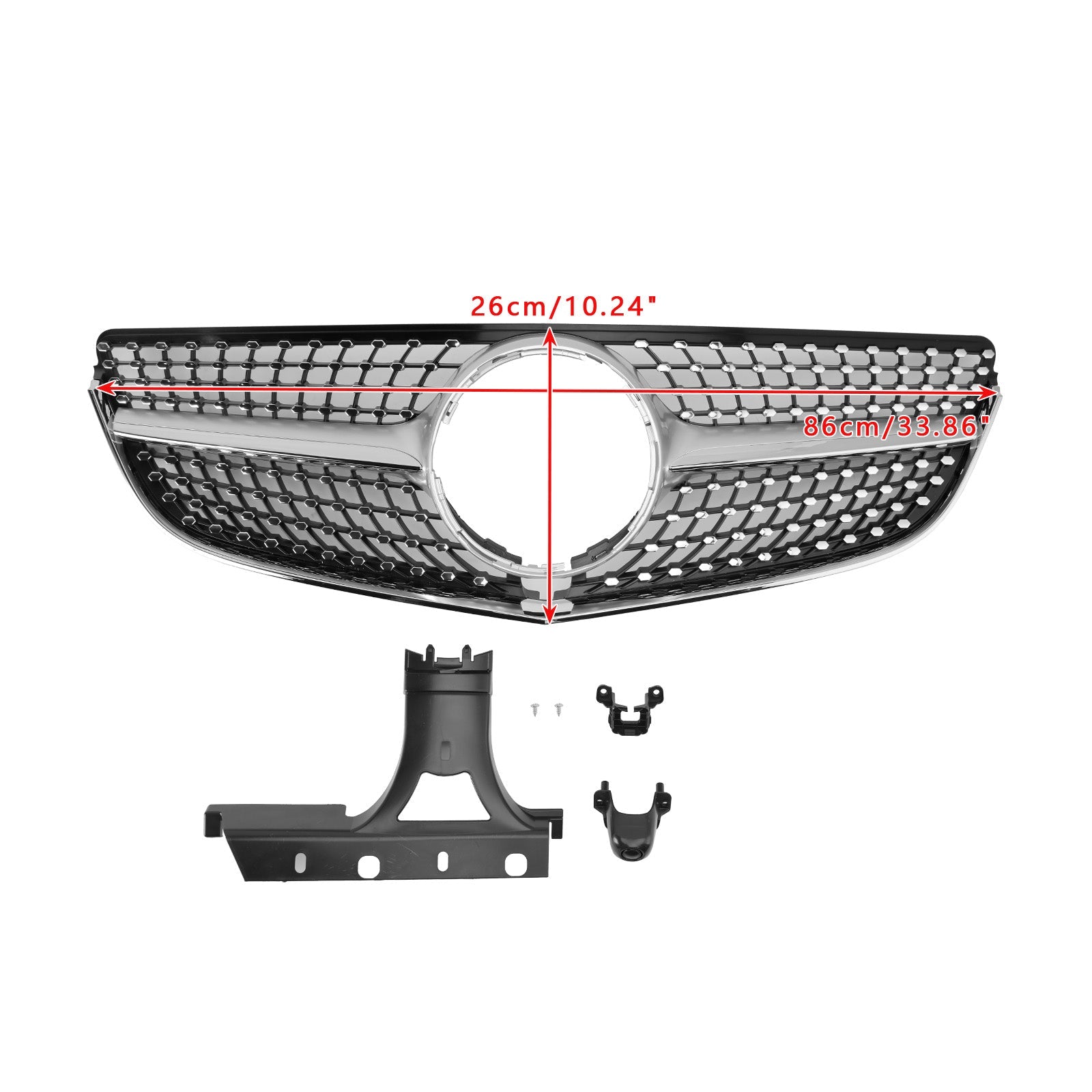 2014-2017 Mercedes E-CLASS W207 Coupe Diamond Front Bumper Grille Grill