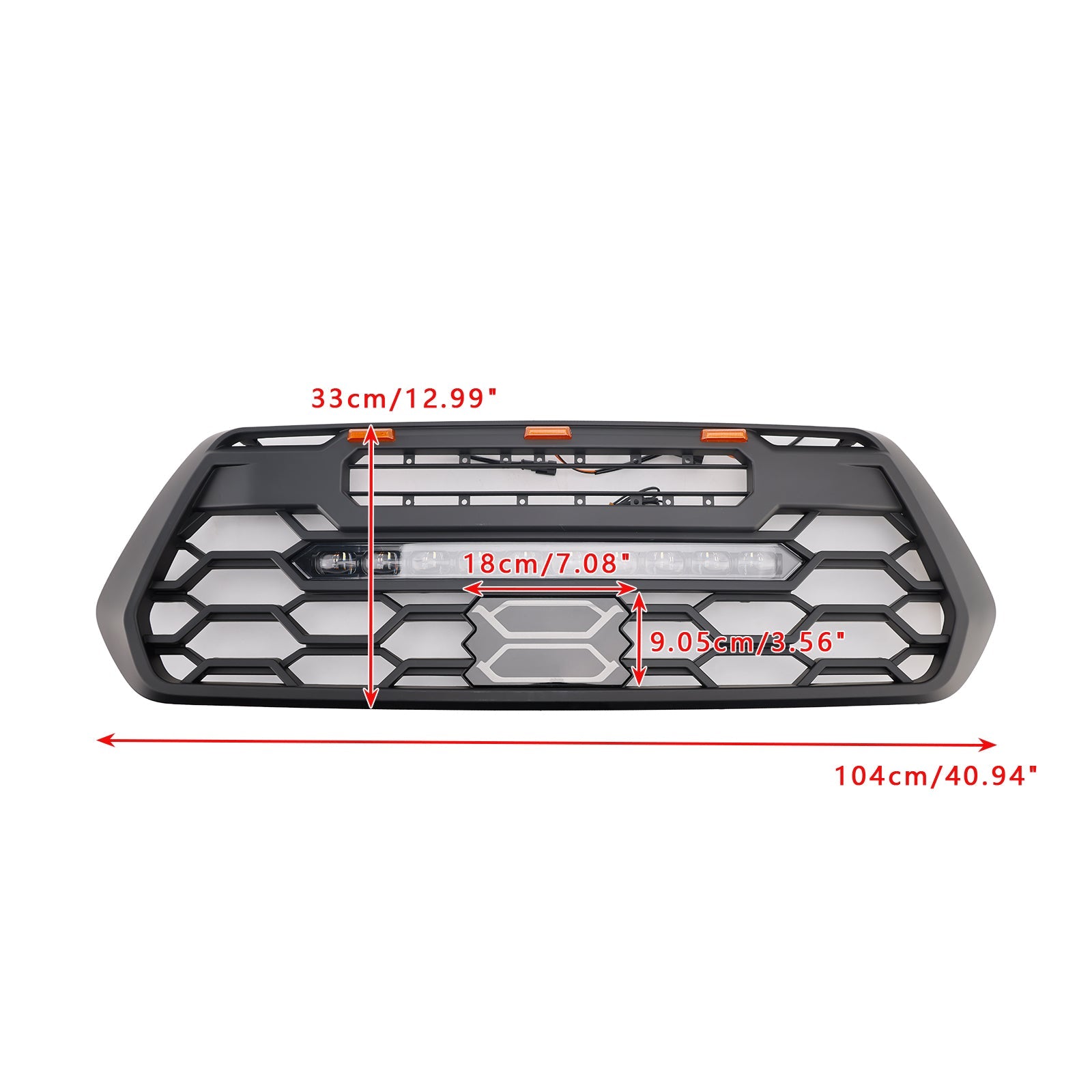 2016-2023 Toyota Tacoma W/ LED Light Front Bumper Grill Grille