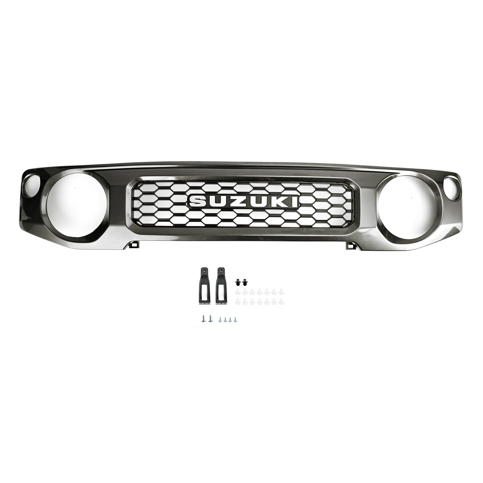 2019 2020 2021 2022 2023 Suzuki Jimny JB74 Honeycomb Front Bumper Grill Grille Grey
