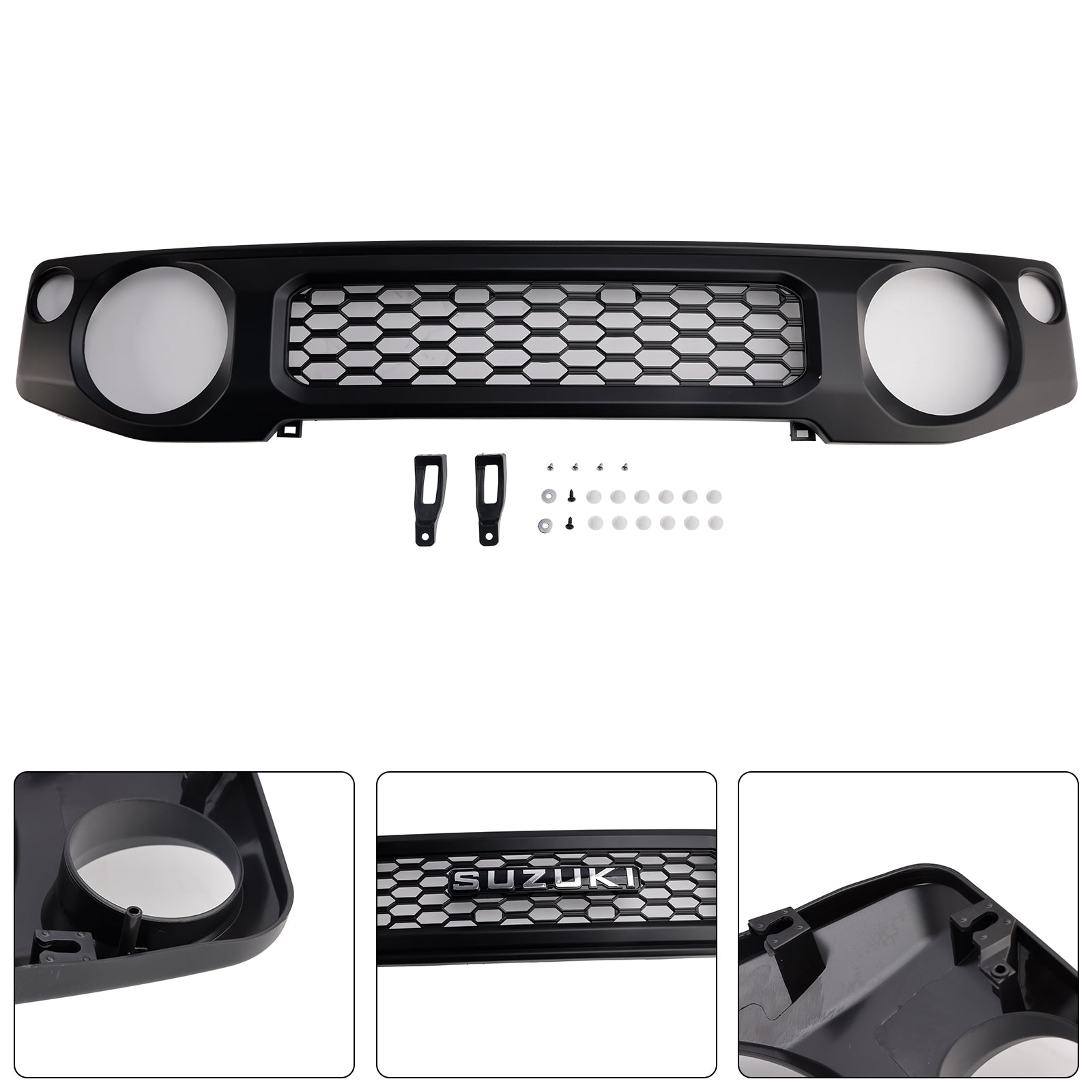 2019-2023 Suzuki Jimny JB64 JB74 Black Honeycomb Front Bumper Grille Grill