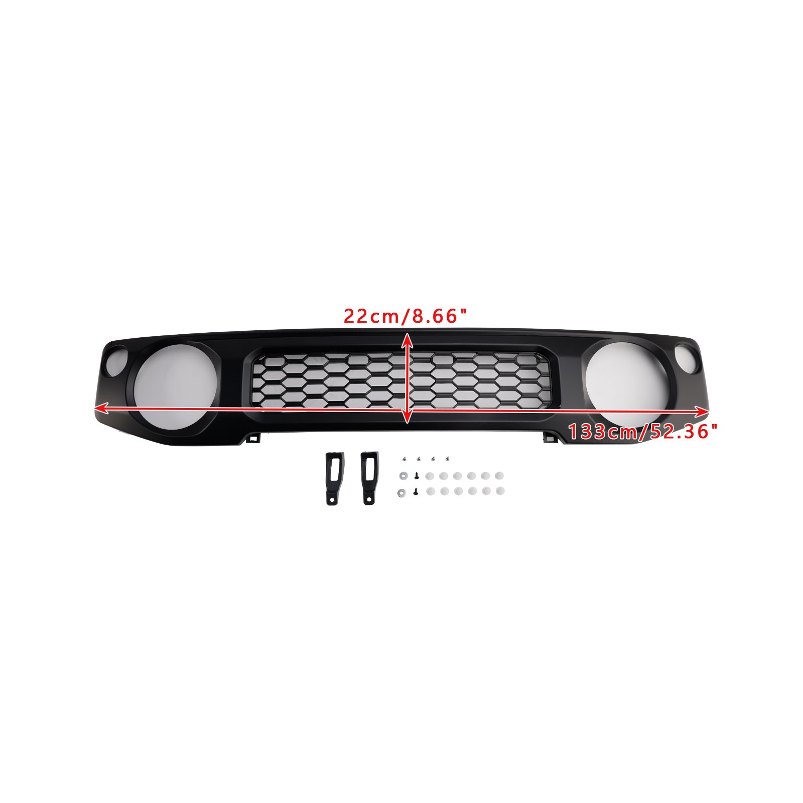 2019 2020 2021 2022 2023 Suzuki Jimny JB64 JB74 Black Honeycomb Front Bumper Grille Grill