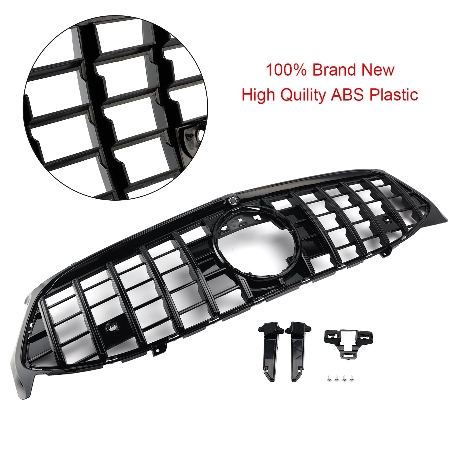 2020-2024 Fit Mercedes CLA-Class W118 C118 GT Black Front Bumper Grille Grill