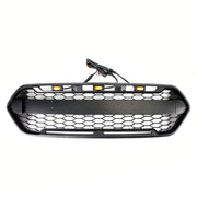2018-2023 Ford Transit Custom Raptor Style Trail W/ 3LED Matte Black Front Bumper Grille