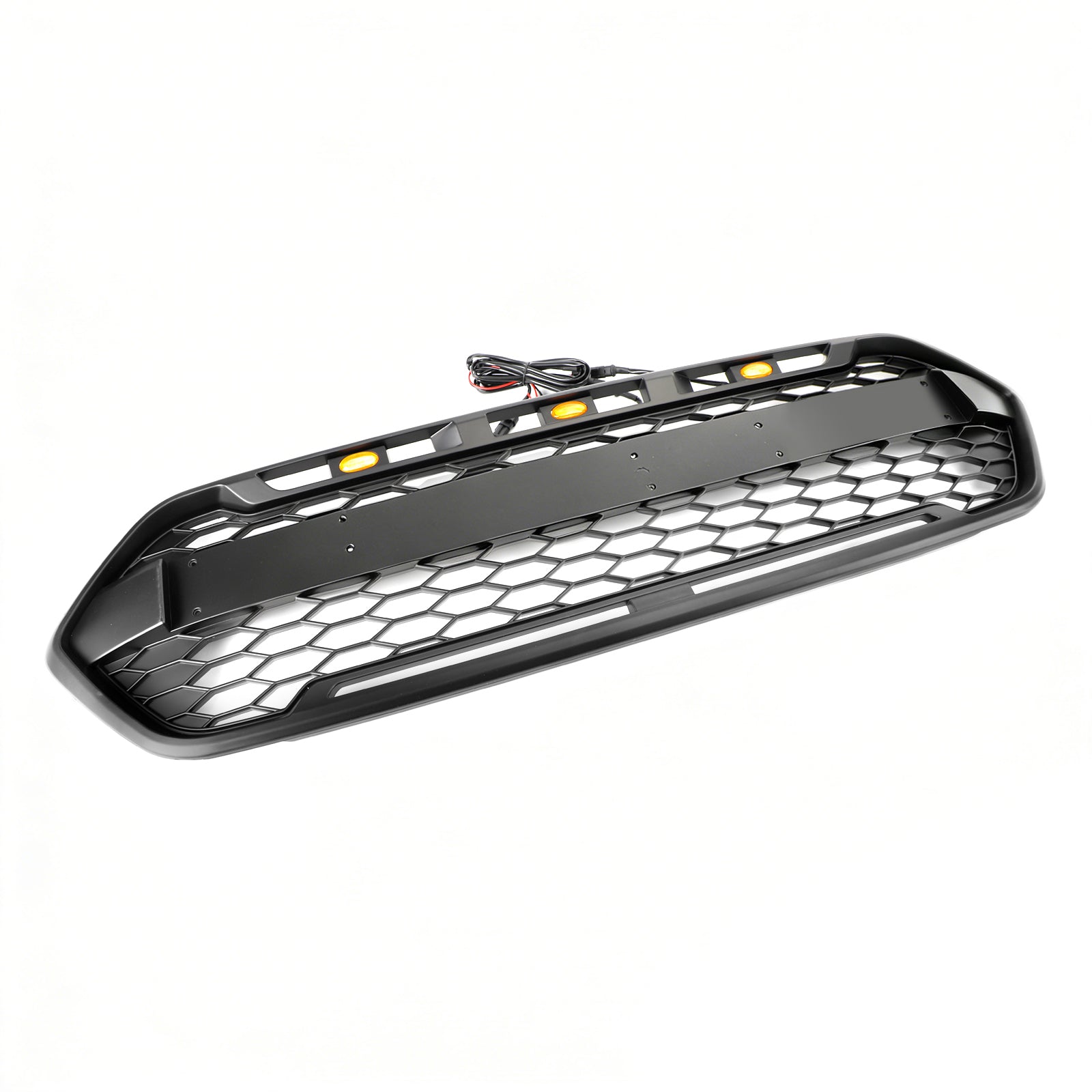 2018-2023 Ford Transit Custom Raptor Style Trail W/ 3LED Matte Black Front Bumper Grille