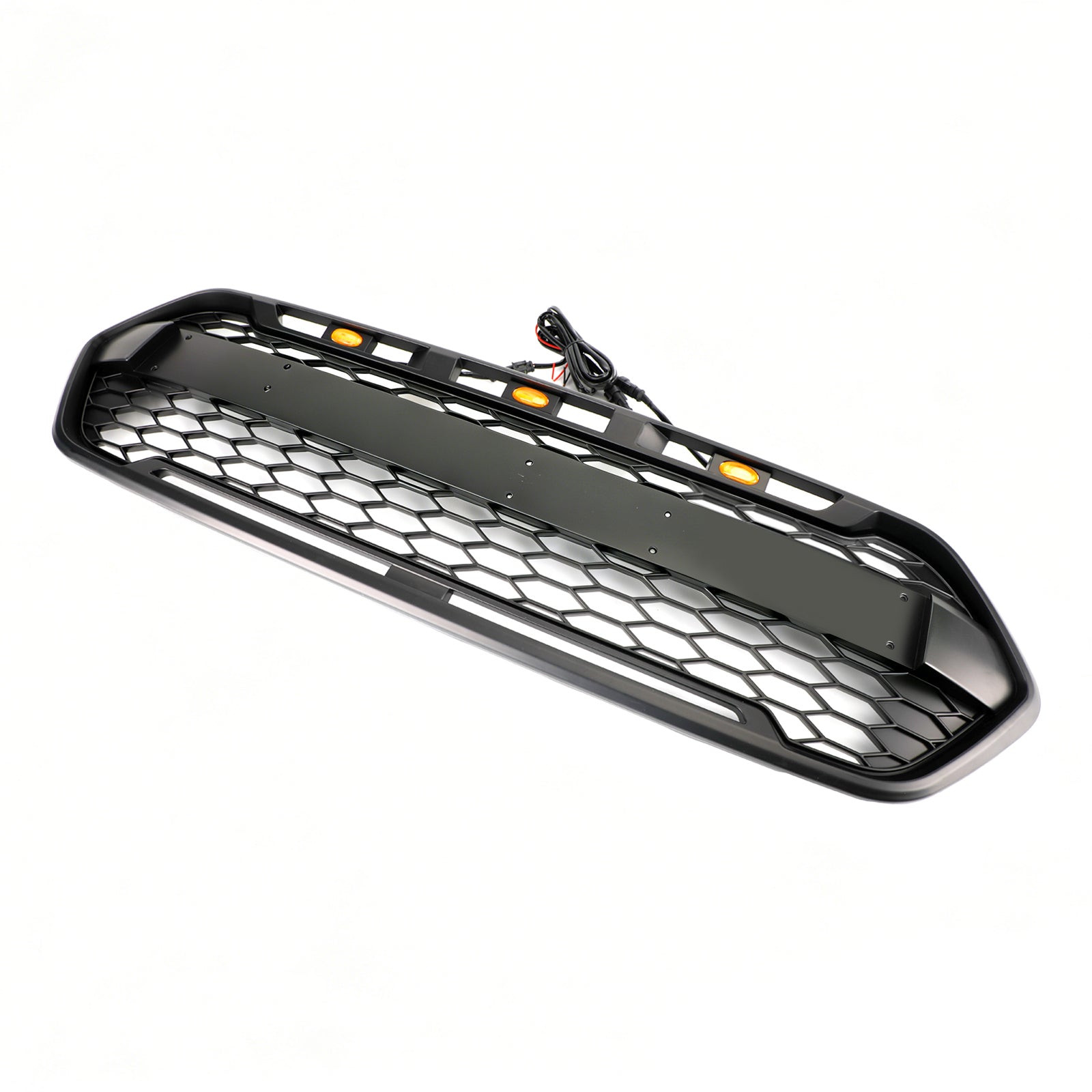2018-2023 Ford Transit Custom Raptor Style Trail W/ 3LED Matte Black Front Bumper Grille