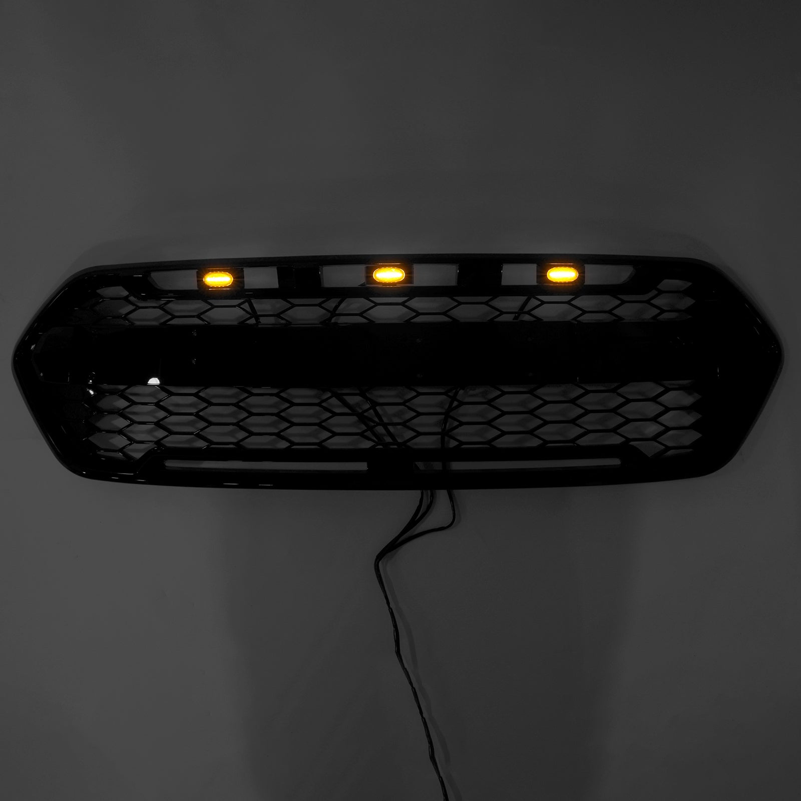 2018-2023 Ford Transit Custom Raptor Style Trail W/ 3LED Matte Black Front Bumper Grille
