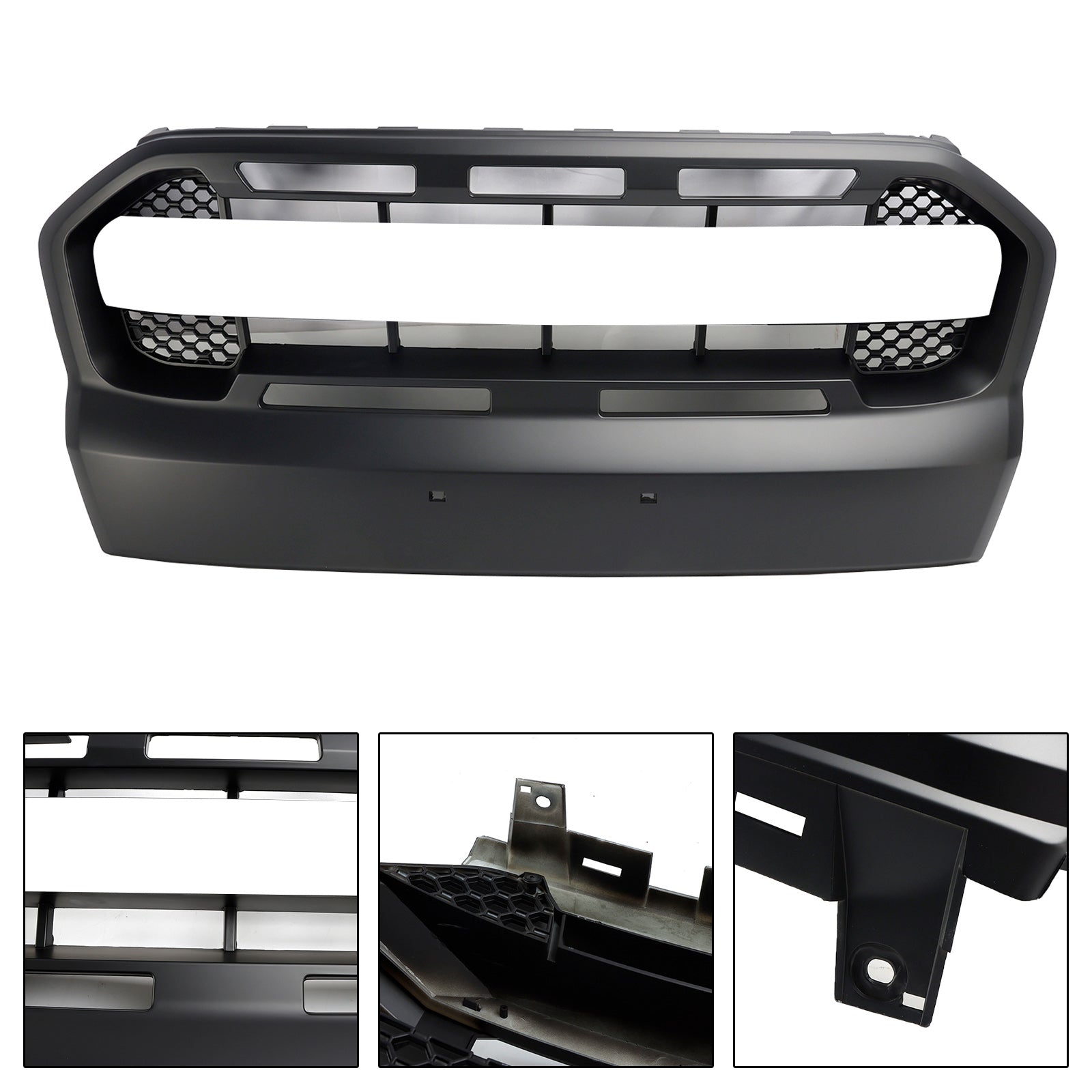 2015 2016 2017 2018 2019 Ford Ranger T7 Ranger Raptor Style Front Bumper Grill Matt Black