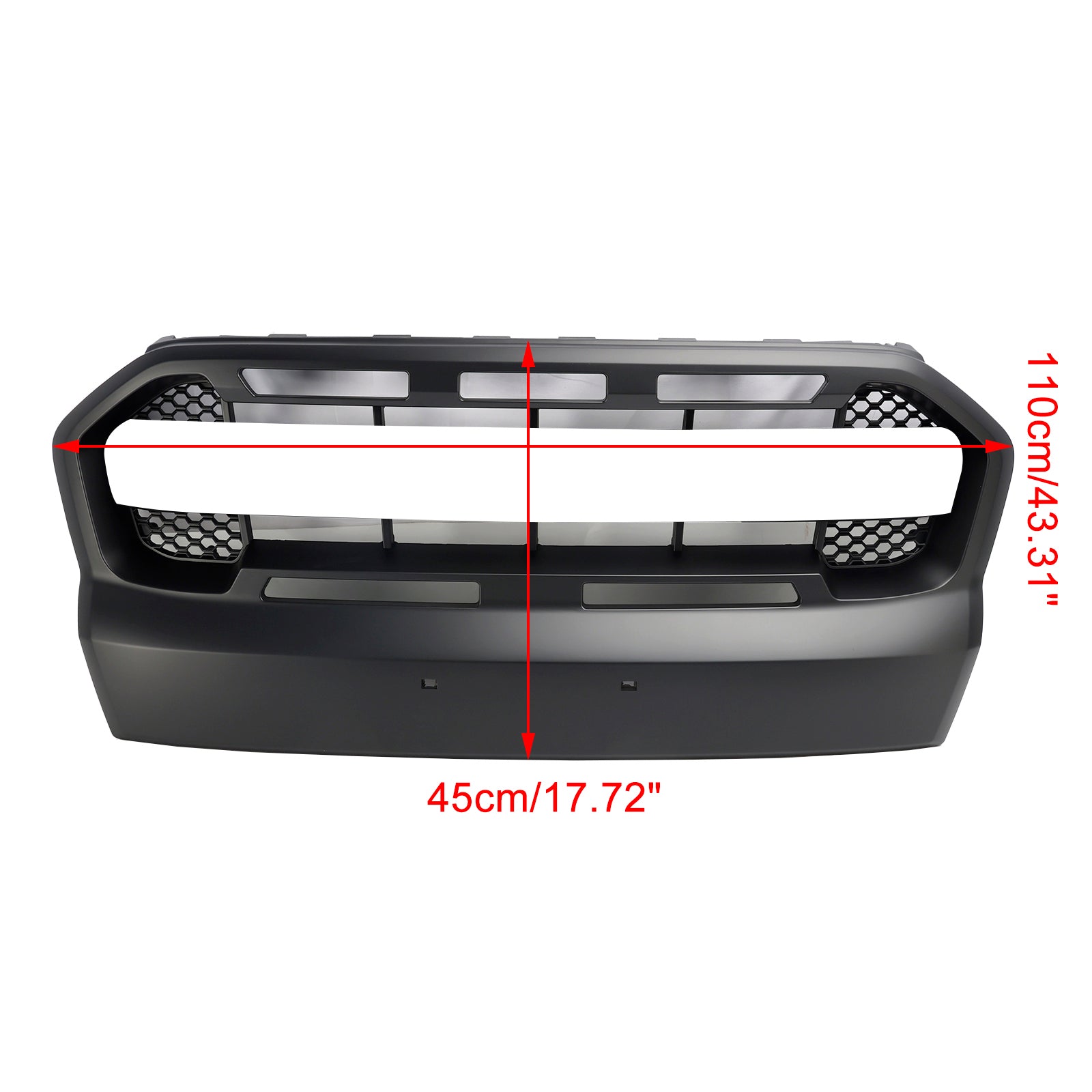 2015-2019 Ford Ranger T7 Matt Black Ranger Raptor Style Front Bumper Grill