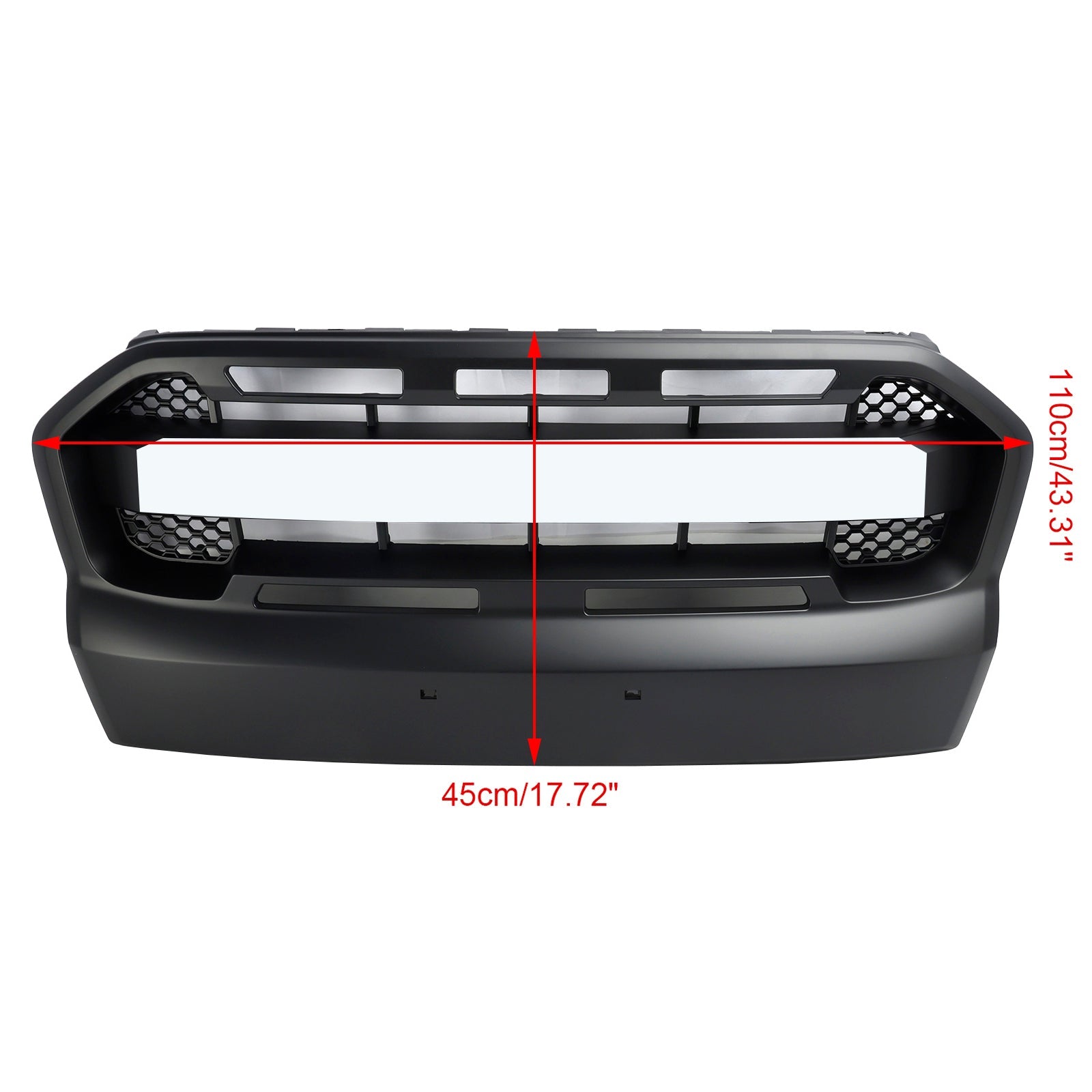 2015-2019 Ford Ranger T7 W/LED Raptor Style Front Bumper Grill Grille