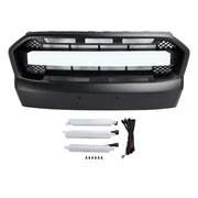 2015-2019 Ford Ranger T7 W/LED Raptor Style Front Bumper Grill Grille