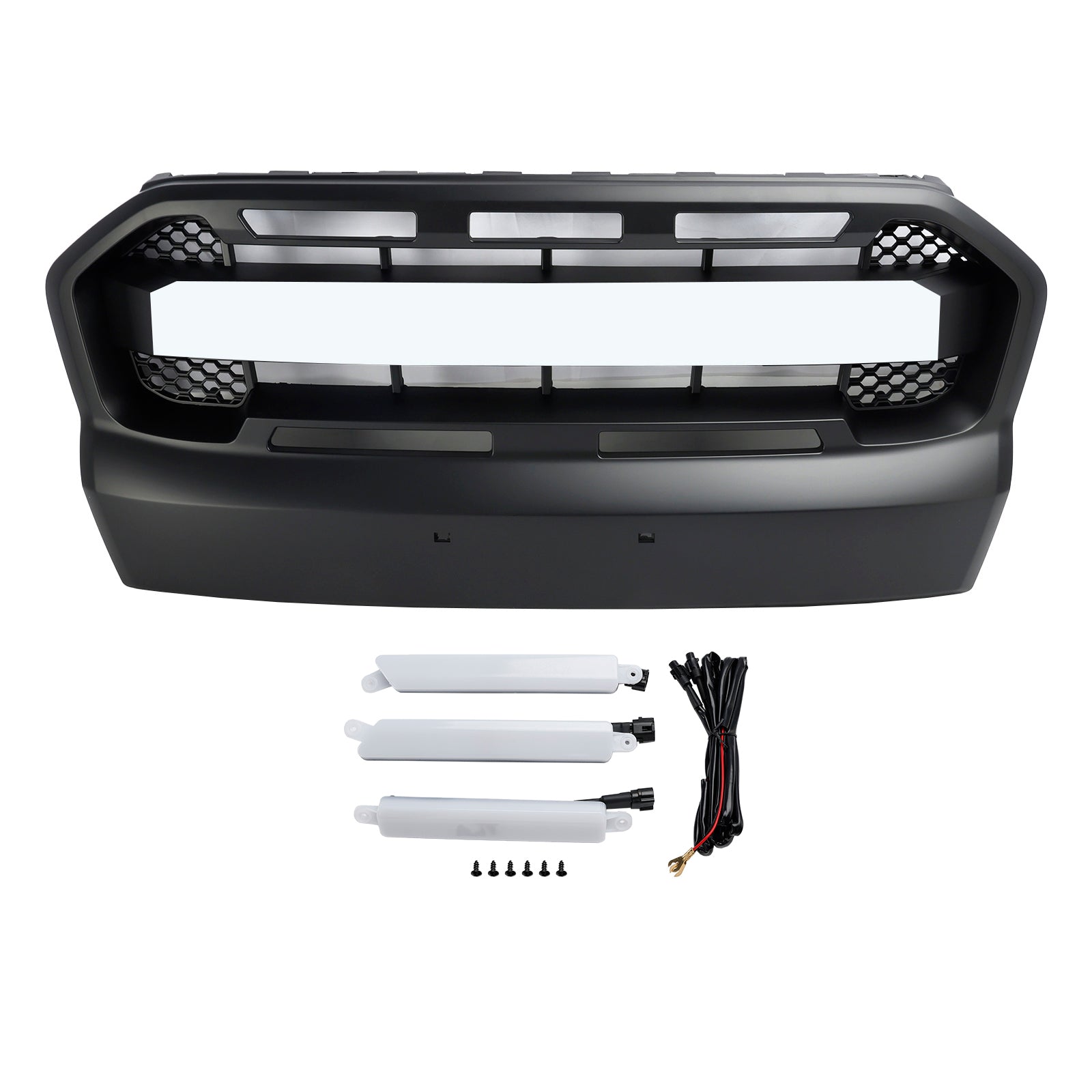 2015-2019 Ford Ranger T7 W/LED Raptor Style Front Bumper Grill Grille