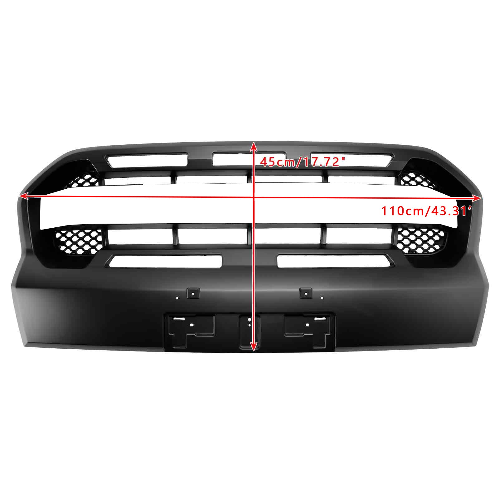 2019-2023 Ford Ranger T8 W/LED Raptor Style Front Bumper Grille Grill