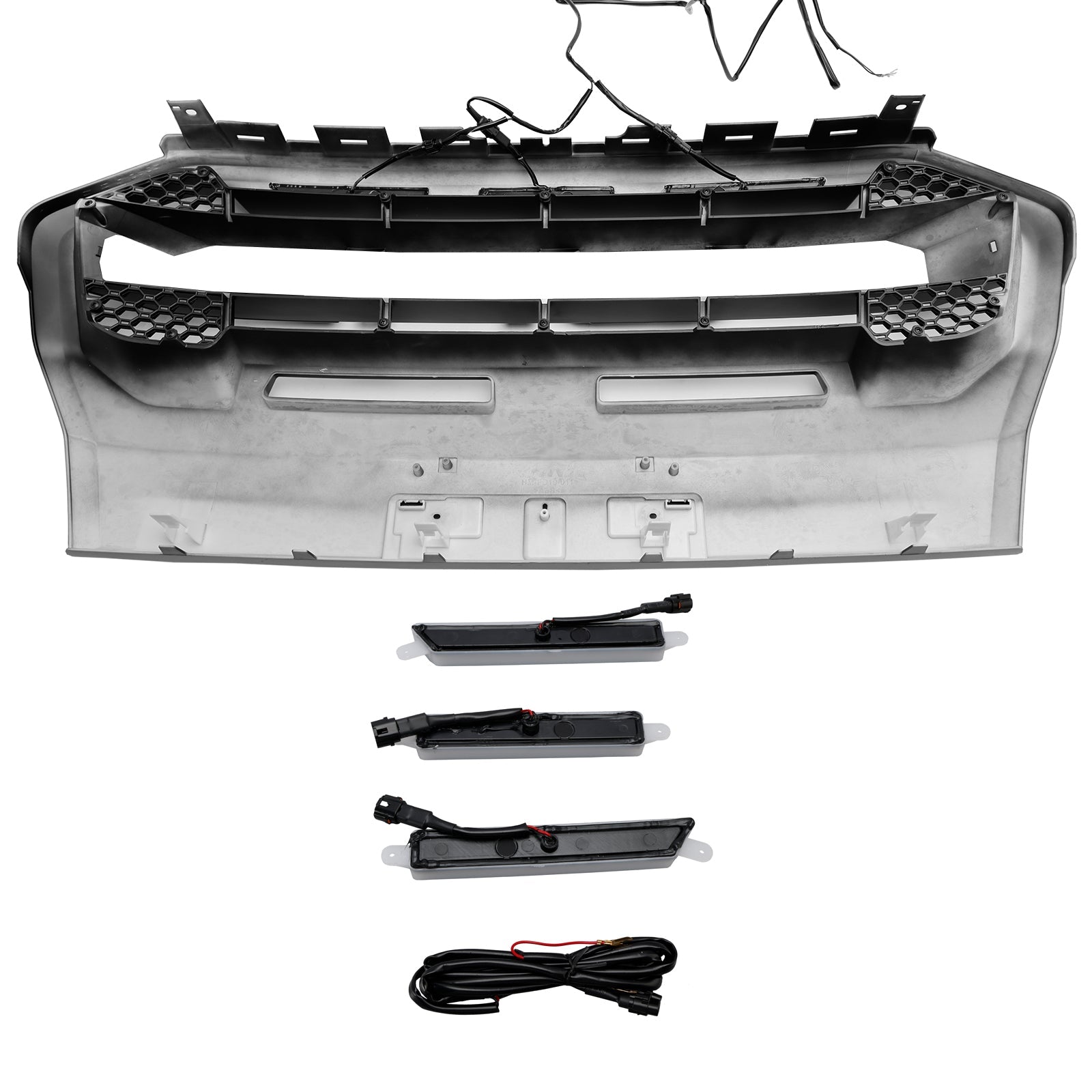 2019-2023 Ford Ranger T8 W/LED Raptor Style Front Bumper Grille Grill