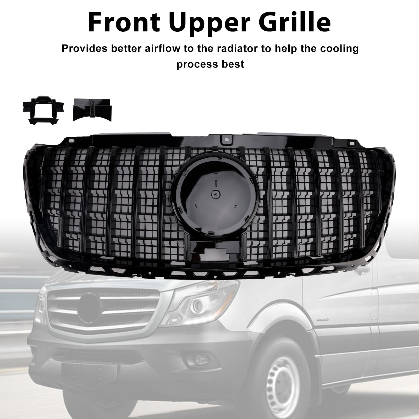 2018-2023 Mercedes Sprinter W907 W910 GTR Style Front Bumper Grill Grille