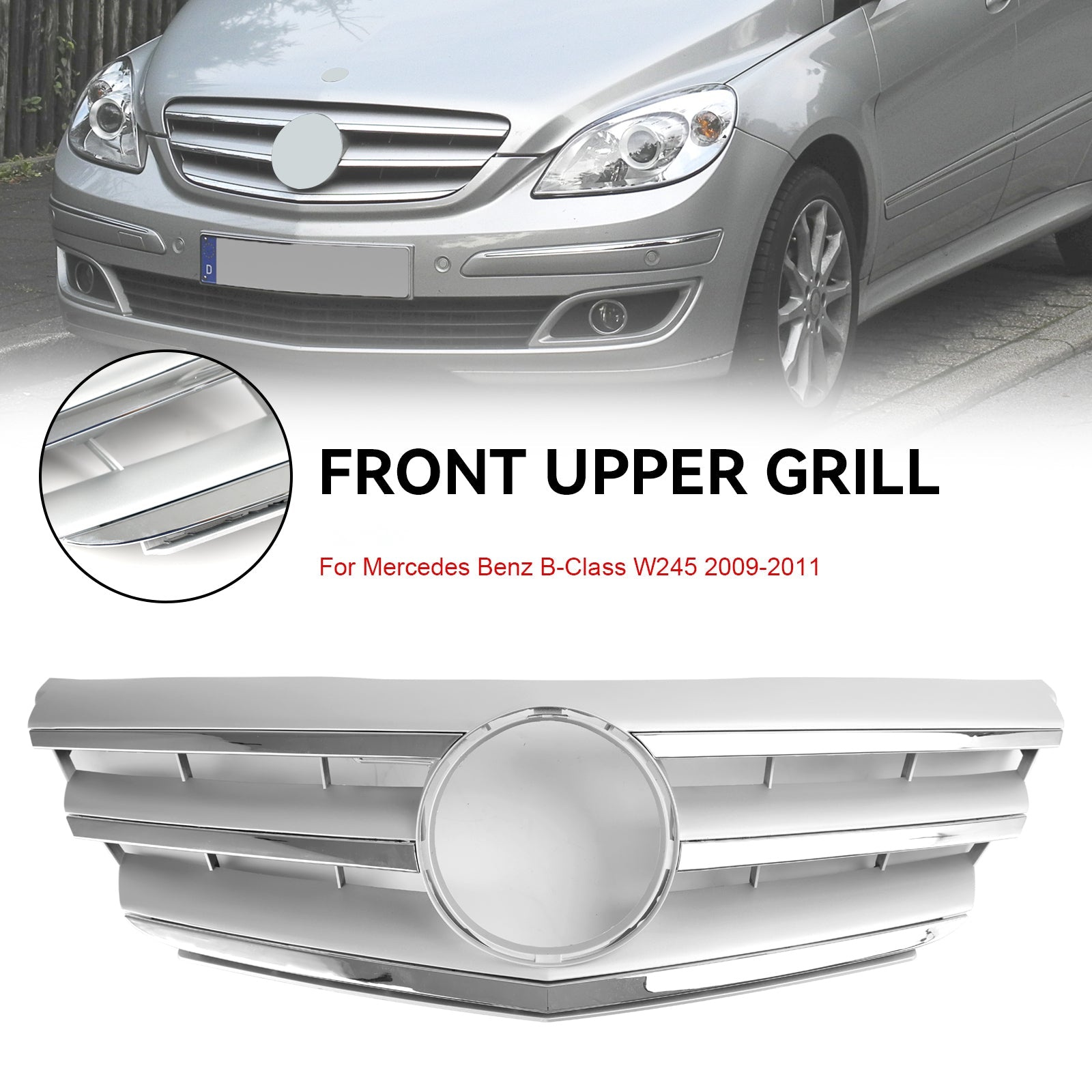 2009 2010 2011 Mercedes-Benz B Class W245 Front Bumper Grille Grill A1698801783