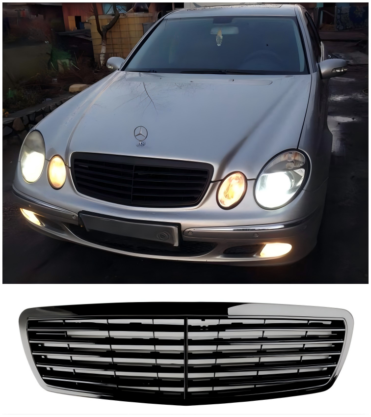 2002-2006 Mercedes-Benz E-Class W211 E500 Pre-Facelift Front Grill Grille