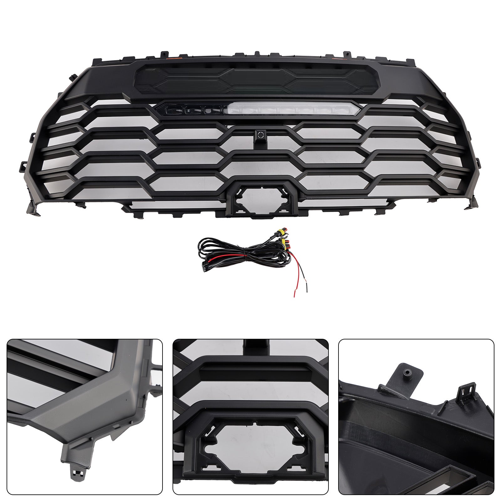 2022-2025 Fit Toyota Tundra TRD PRO Matte Black Front Bumper Grille Grill 53101-0C220