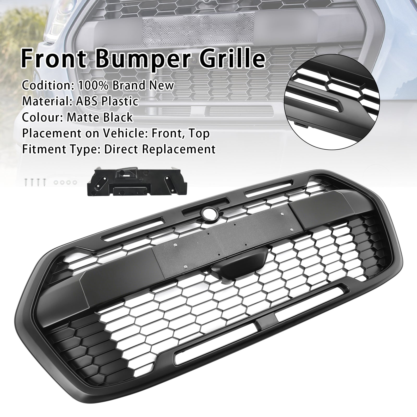 2020-2024 Ford Transit T150 T250 T350 Raptor Style Front Bumper Grille 2467809
