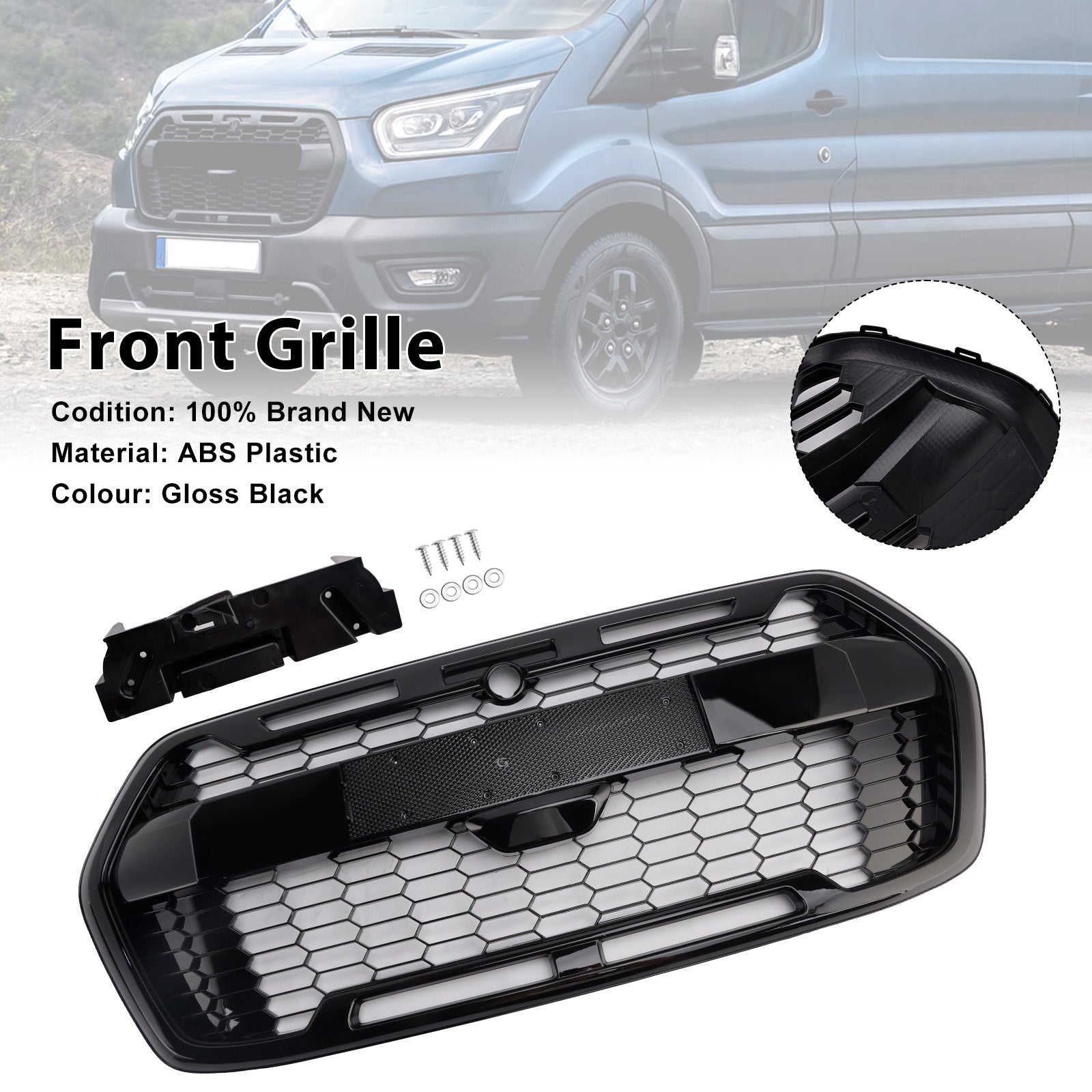 2019-Onwards Ford Transit MK8 Trail Raptor Style Front Bumper Grille 2467809