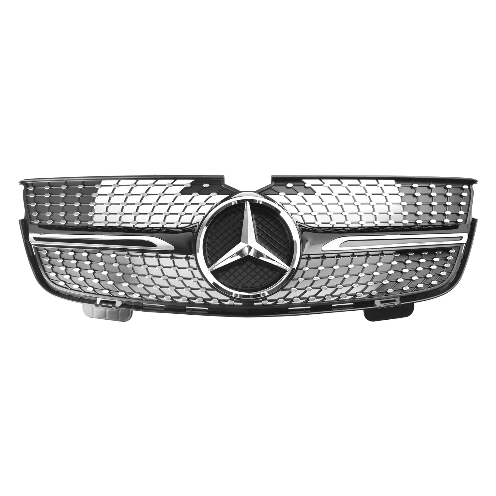 2007 2008 2009 Mercedes Benz GL-Class X164 GL320 GL350 GL450 Diamonds Front Bumper Grille Chrome