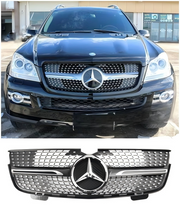 2007-2009 Mercedes Benz GL-Class X164 GL320 GL350 GL450 Diamonds Front Bumper Grille Chrome