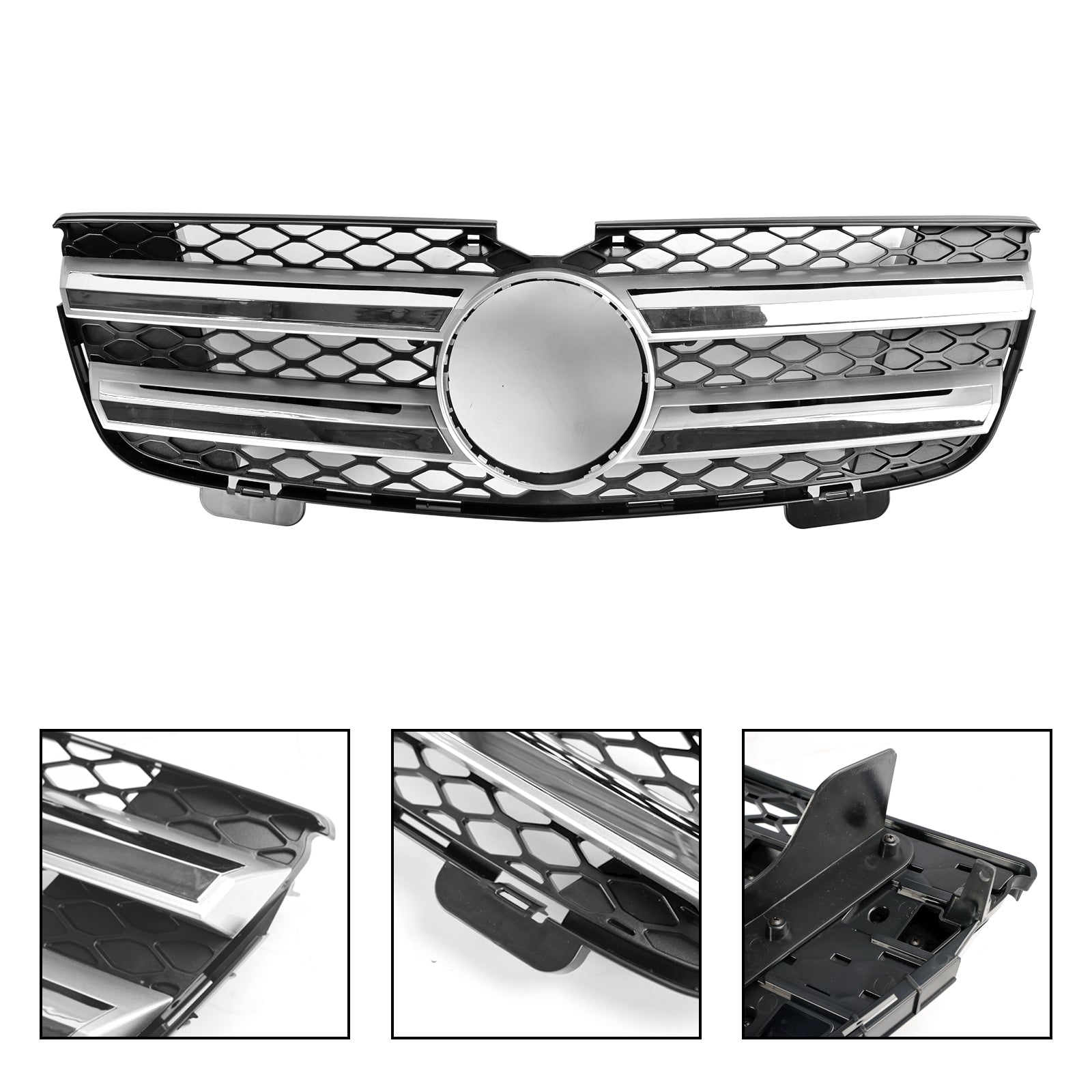2007-2012 Mercedes Benz GL-Class X164 GL450 Front Bumper Grille Grill Chrome
