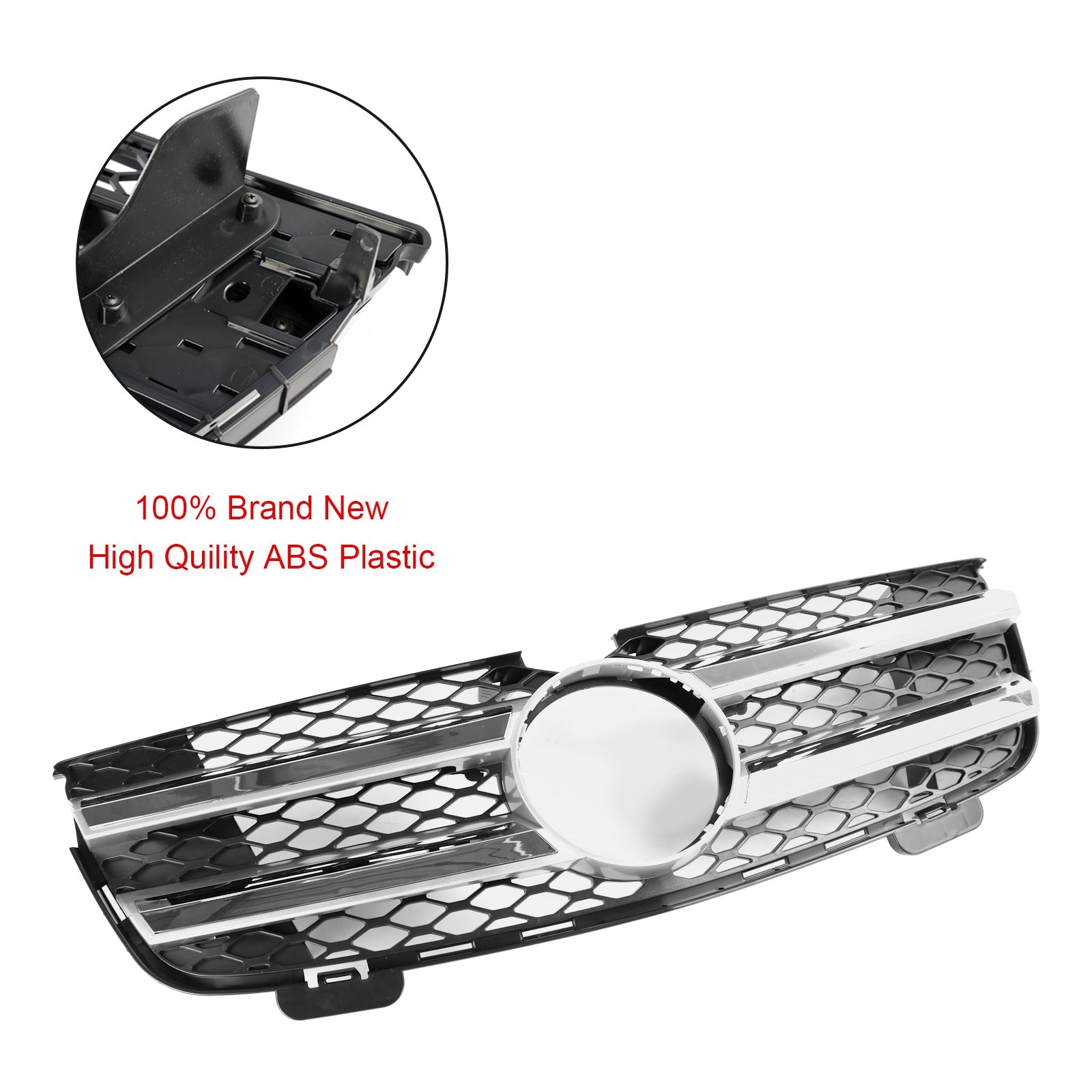 2007-2009 Mercedes Benz GL-Class X164 GL320 Front Bumper Grille Grill Chrome