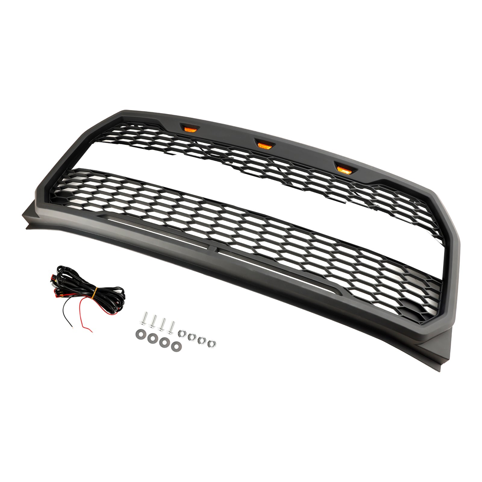 2015-2017 Ford F150 Raptor Style W/ LED Replacement Front Bumper Grill Grille