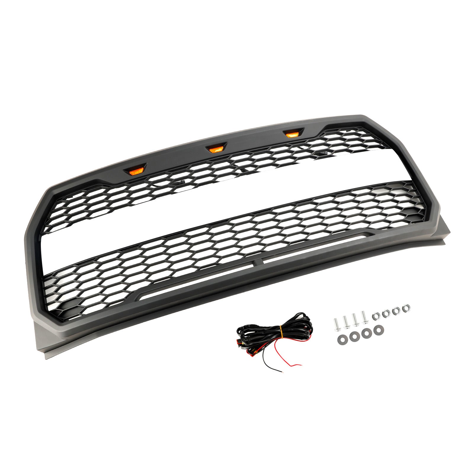 2015-2017 Ford F150 Raptor Style W/ LED Replacement Front Bumper Grill Grille
