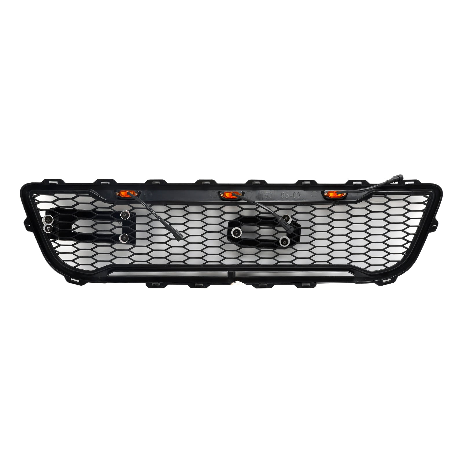 1999-2003 Ford F150 W/ Led Raptor style Matte Black Front Honeycomb Bumper Grille Grill