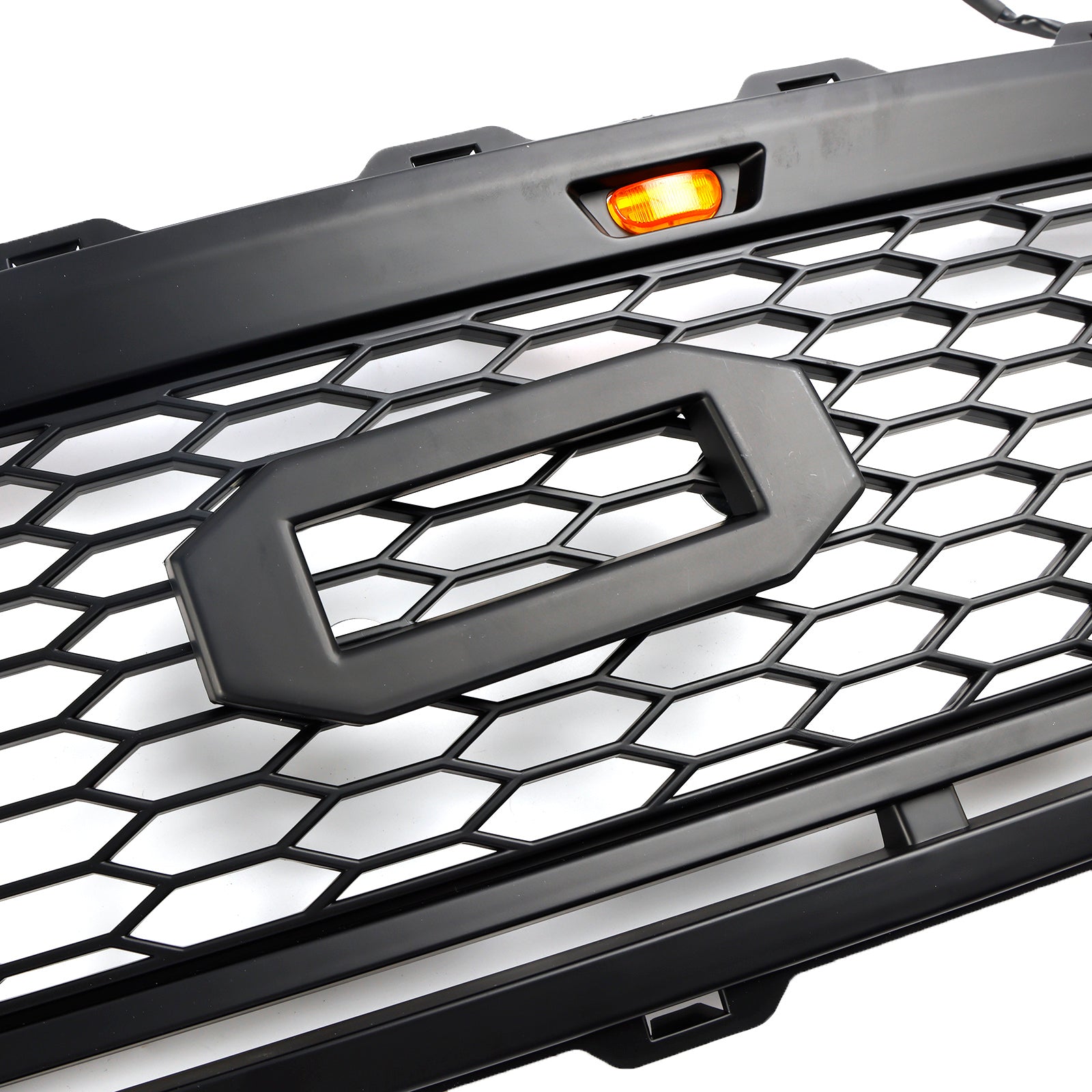 1999-2003 Ford F150 W/ Led Raptor style Matte Black Front Honeycomb Bumper Grille Grill