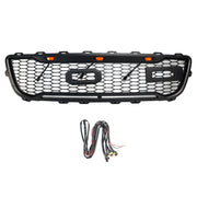 1999-2003 Ford F150 W/ Led Raptor style Matte Black Front Honeycomb Bumper Grille Grill